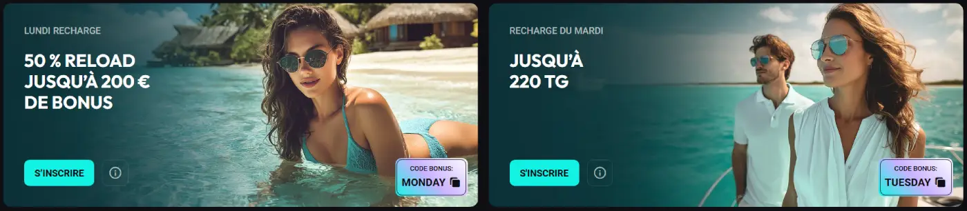 Betriviera Casino Rechargements hebdomadaires
